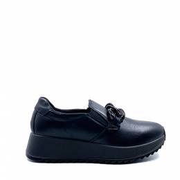 Γυναικεία Ανατομικά  Loafers 657630  Black Imac